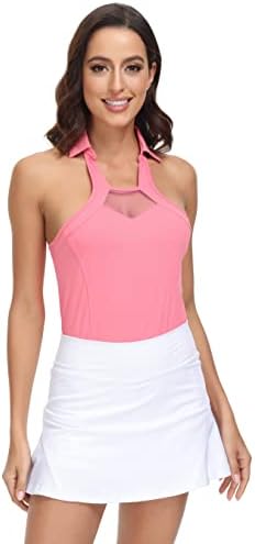 Trendimax ženska golf majica bez rukava MESSCUBK polo majice vlagu Wicking atletski rezervoar za vježbanje