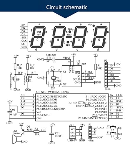 Krasnoyar digitalni sat elektronski komplet DIY dijelovi komponenta Set elektronski sat zavarivanje Izrada eksperiment Kit