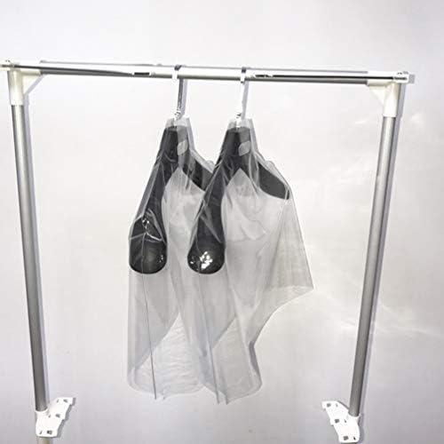 Hemoton 5kom prozirna viseća torba za odjeću protiv moljaca zaštitni poklopac sa patentnim zatvaračem za ormar odjeća za odlaganje haljine dress Shirts Coat