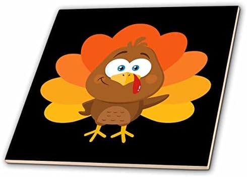 3drose 3dRose - Rosette-jesen za Dan zahvalnosti-Sretna jesen slatka Turska-pločice