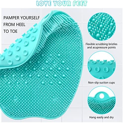 AXLOFO® podloga za čišćenje stopala za tuširanje, XL prostirka za masažu stopala veće veličine sa neklizajućim