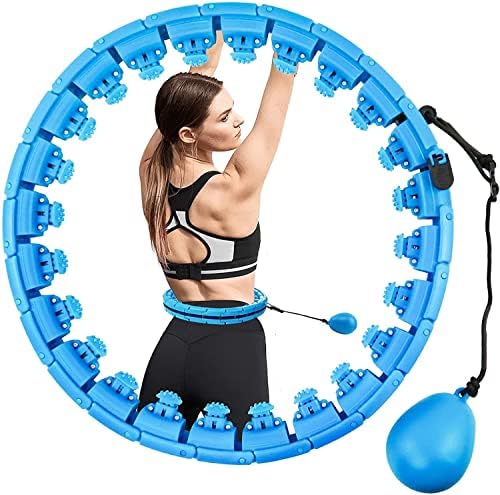 Ziqianhard Smart Fitness obruč za obruč za mršavljenje za fitnes, 24 odvojive čvorove Podesivi obruč