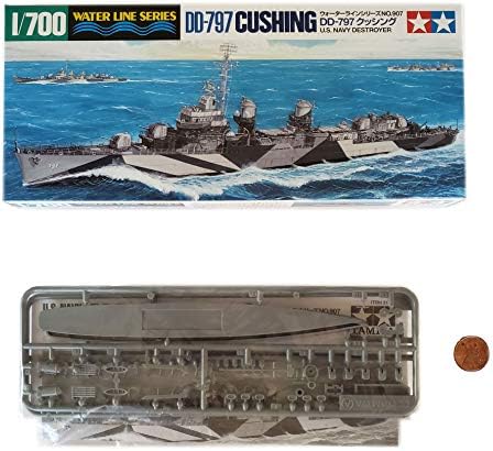 Tamiya-3 brodski model paket - američki mornarički razarači-USN DD445 Fletcher, DD - 797 Cushing i DD412