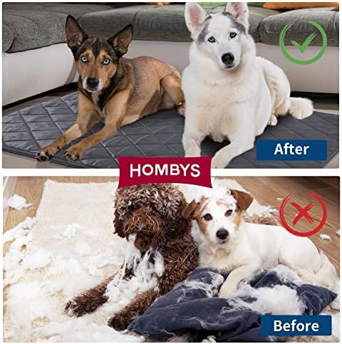 HOMBYS podloga za pseće sanduke za žvakanje 18x29, nadograđena neuništiva tkanina za obuku krevet za kućne