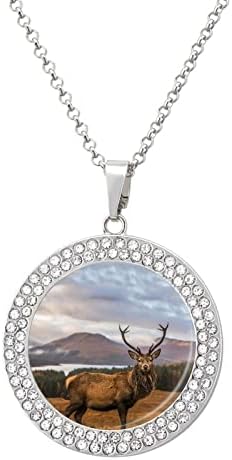 Škotski Bucks Diamond ogrlice Legura slatki privjesci Ogrlica nakit za žene Poklon