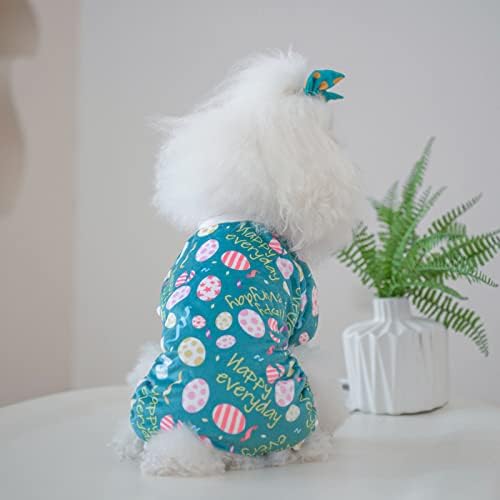 StepBone Happy svakodnevni jaje Mali pas pidžama mačka odjeća meko štene pjs fleece fleesetty doggie onesie p277m