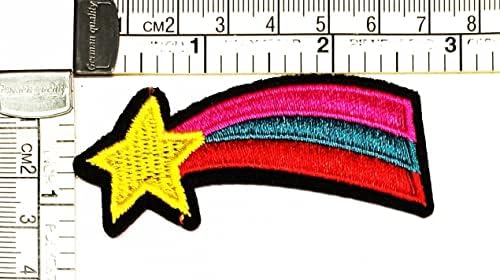 Kleenplus 3kom. Star Rainbow slatka vezena pegla na prišiti zakrpu za Kostimiranu odeću farmerke jakne modni