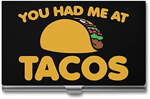 Imali ste Me u Taco Print vizitkarti metalni držač džepni novčanik ime kartice Organizator slatka