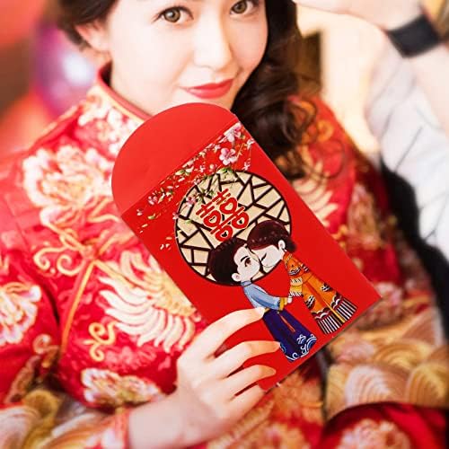 Aboofan kineske crvene koverte 80kom srećni Svadbeni crveni paketi Hong Bao poklon 2023 Kineski Hong Bao