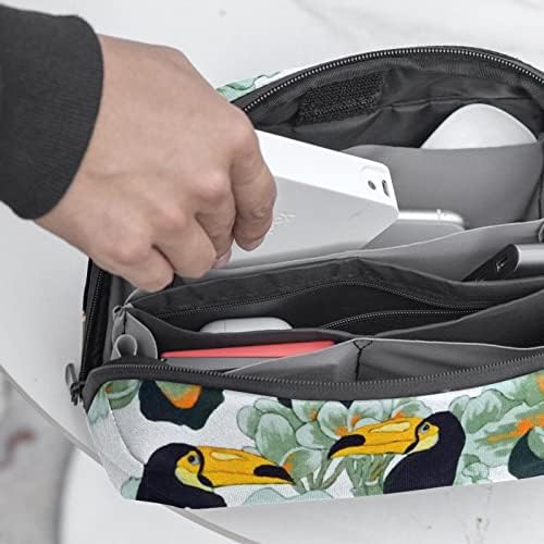 Torbica za nošenje putna torbica torba USB kabl Organizator džepni dodatak Zipper novčanik, Retro Painting