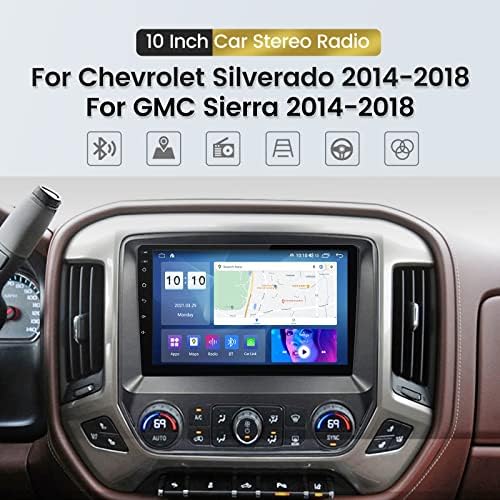Biorunn Android 10 Auto Radio Stereo za Chevrolet Silverado GMC Sierra 2014-2018, 10.1 Osmojezgarno jezgro