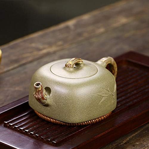 Wionc bambus rima kineski stil čaj za čaj ljubičaste gline filter čajnik čajnik ručno izrađen čaj od 260ml