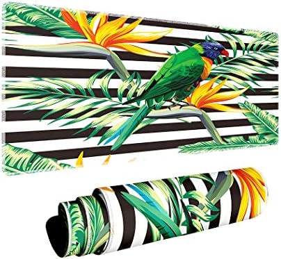 Tropska papagajna jastuk za miša velike, šarene papagajeve i egzotično cvijeće tropsko papagaj ptica vodootporna
