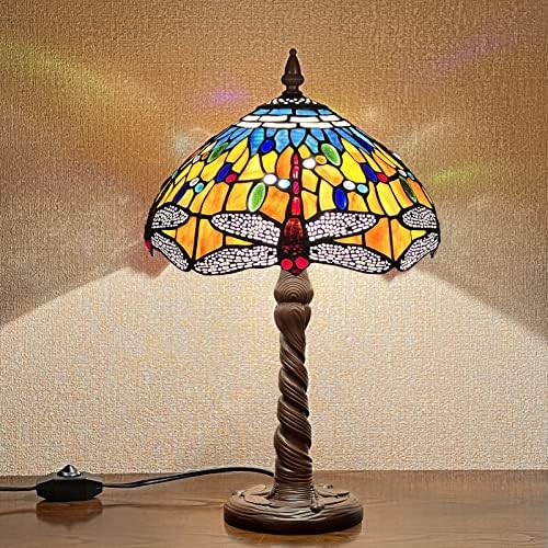 Capulina Tiffany stolna svjetiljka, grejpfrut narančastog zmajskog stila čitanje stola svjetlo 20 visoki