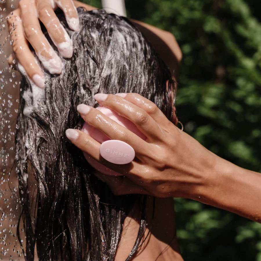Gimme Beauty-pink Clarifying Hair Scalp Brush-šampon četka za masažu-Deep Clean Silikonski čistač kose -