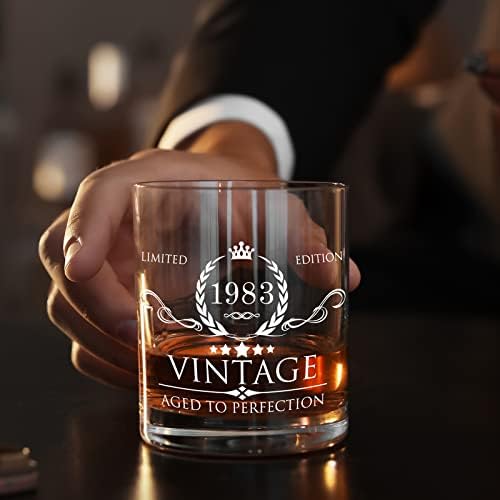 40. rođendanski pokloni za muškarce Whisky Glass Set - ukrasi za 40. rođendan, potrepštine za zabavu - 40